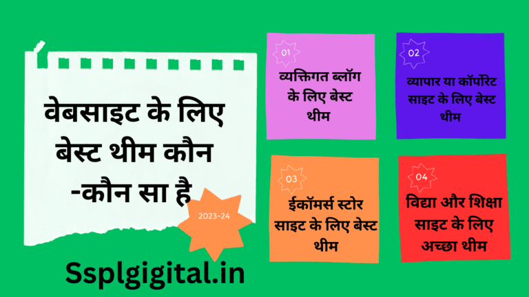 वेबसाइट के लिए बेस्ट थीम कौन -कौन सा है और हमें उसका उपयोग करना चाहिए।