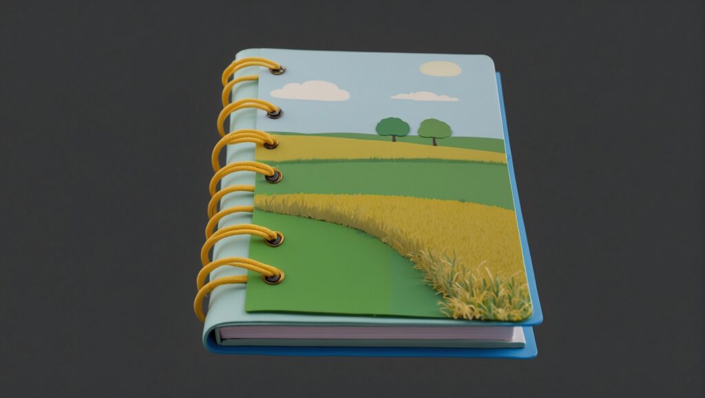 Default Diary Books marshy fields real style think line low d 1